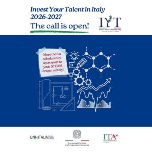 “Invest Your Talent in Italy” scholarships
